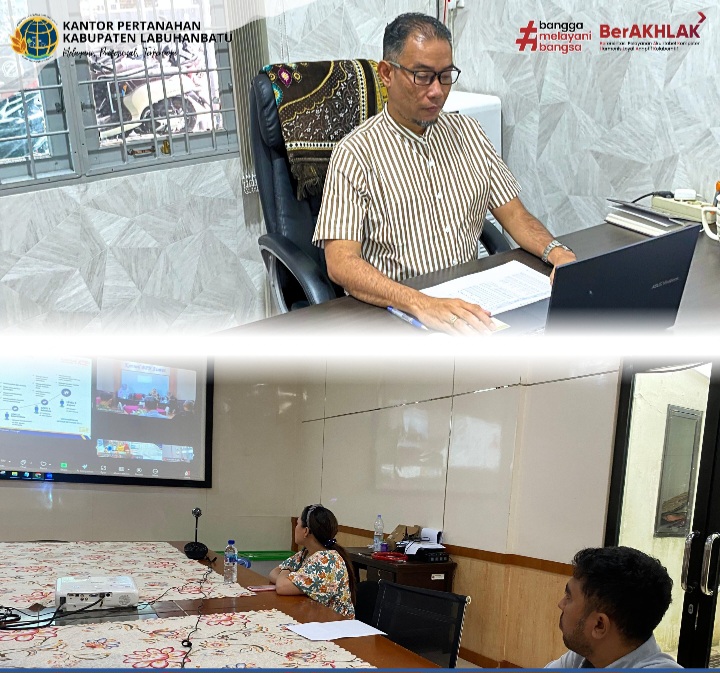 Kantor Pertanahan Labuhanbatu Ikuti Sosialisasi Permenpan RB Nomor 1 Tahun 2023