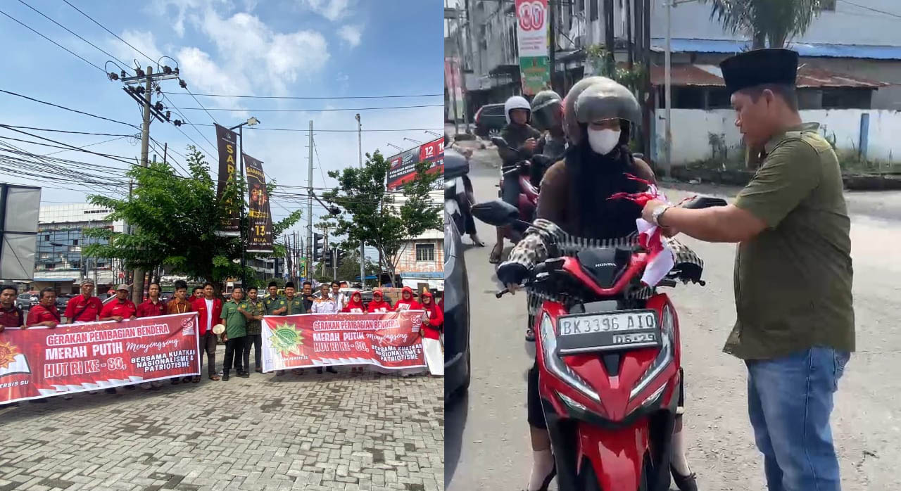 Bendera untuk Rakyat, Kader Muda Persis Sumut Ajak Warga Rayakan Kemerdekaan